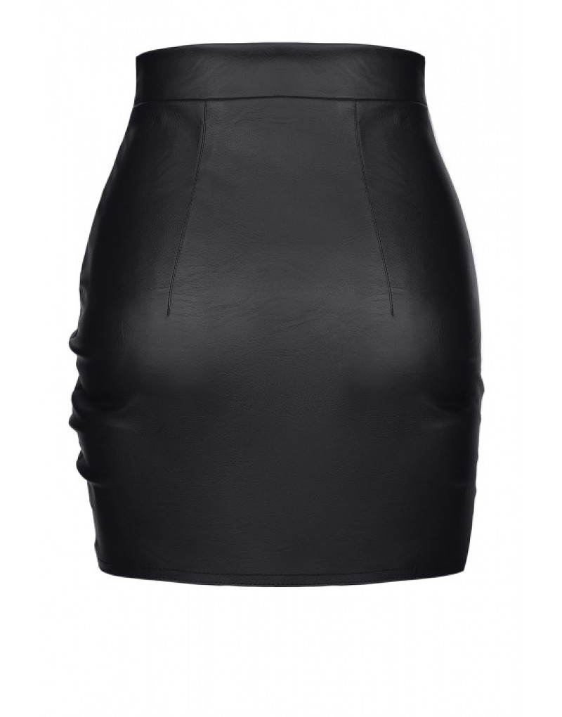 Fusta mini cu cordon in fata AZZURRA Fusta mini cu cordon in fata AZZURRA